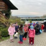 Dzieci z oddziałów przedszkolnych przyjechały do gospodarstwa agroturystycznego w Gruszowie