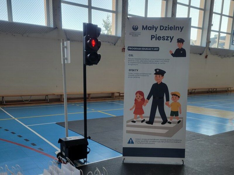 Baner z nazwą wydarzenia Mały dzielny pieszy