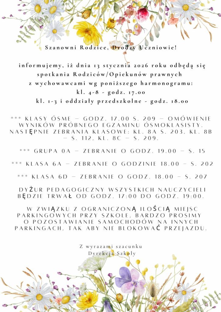 informacja o zebraniu