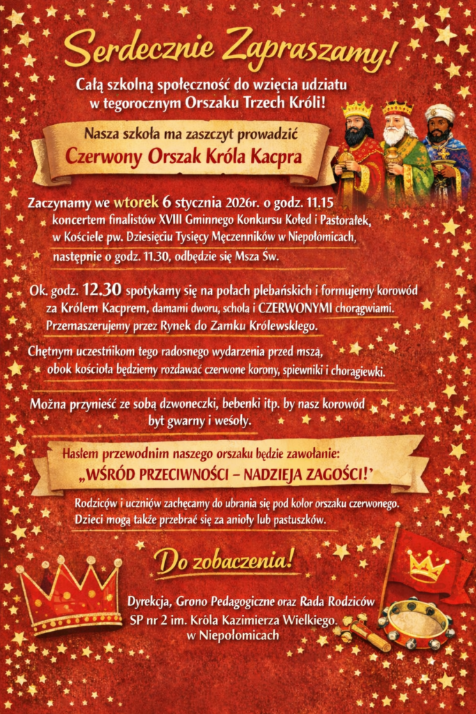 zaproszenie na orszak