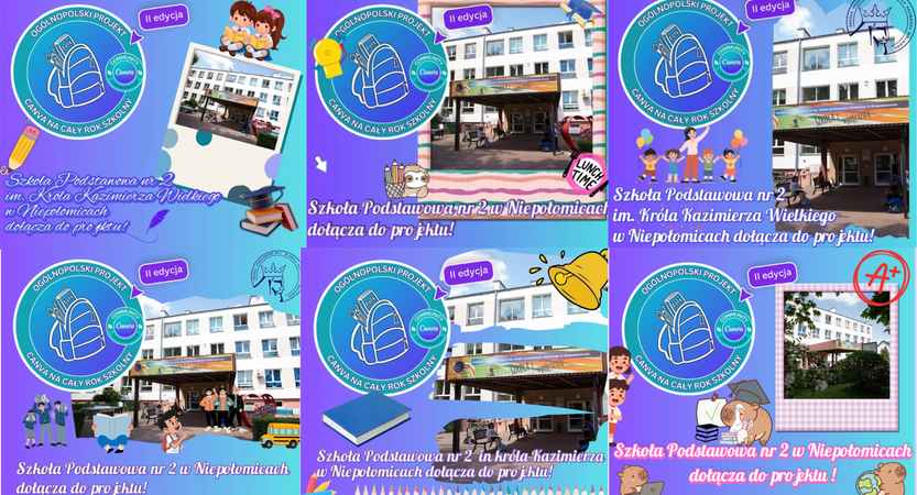Read more about the article Certyfikat dla naszej szkoły! Kończymy projekt „Canva na cały rok szkolny”