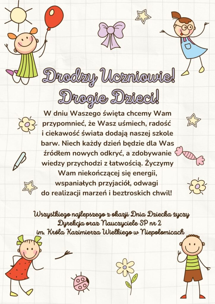 Życzenia z okazji dnia dziecka